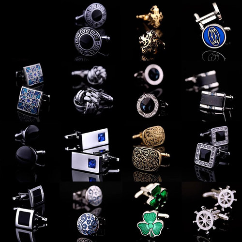 阆天合金法式衬衫袖扣组合套装