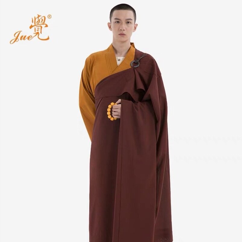 新品觉牌僧服麻纱缦衣菩萨戒衣五戒缦衣和尚尼姑男女同款传统曼衣