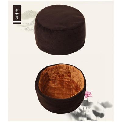 特卖僧服冬双层绒僧帽加厚毛绒僧人帽子居士帽出家人和尚帽子