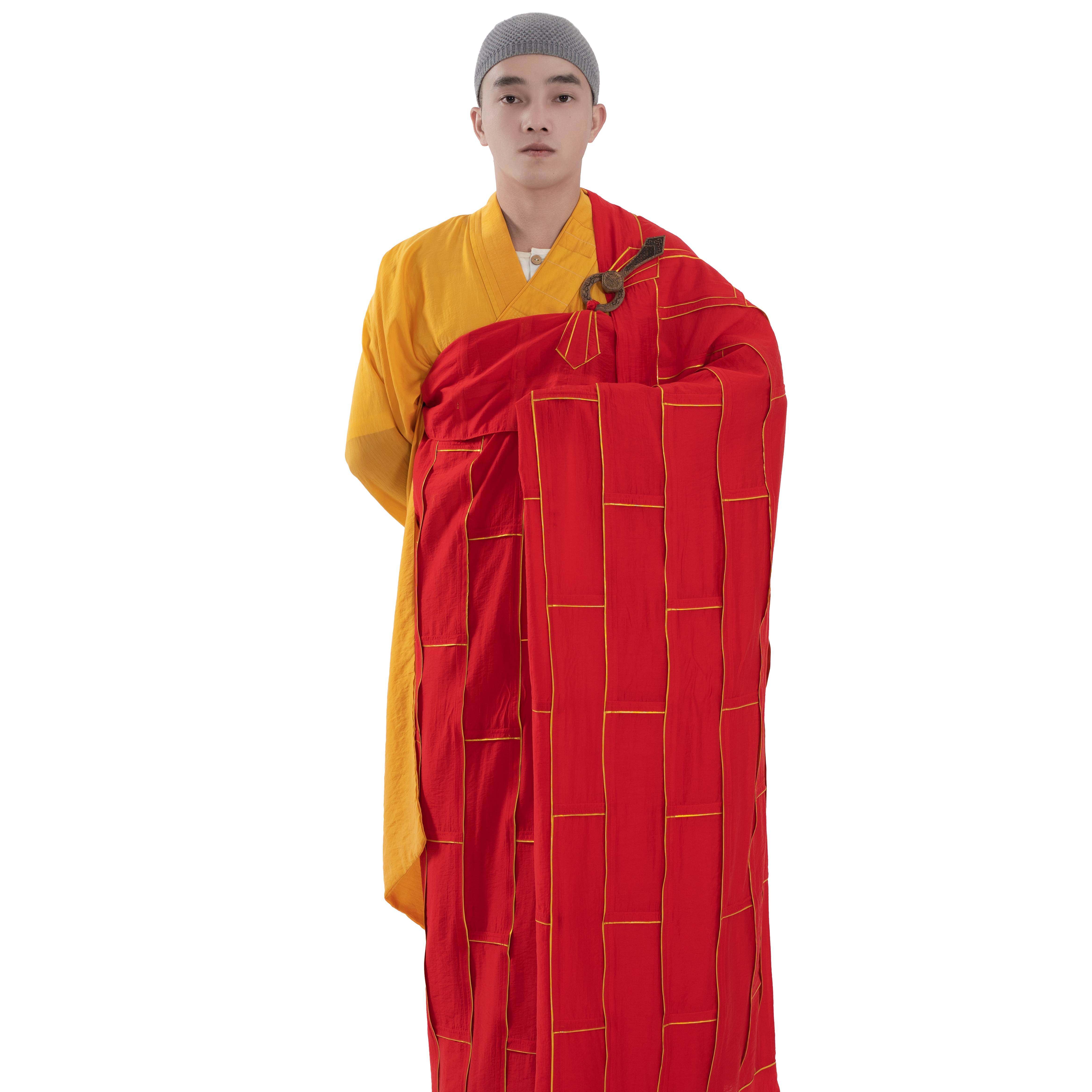 新款意尘僧服佛衣金边袈裟唐僧法衣天丝祖衣海清庄严衣钩法师主持