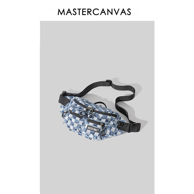 túi đeo chéo mini nam MASTERCANVAS Túi đeo chéo chức năng phong cách Nhật Bản dành cho nam giới hợp thời trang Túi đeo thắt lưng nữ thông thường dành cho cặp đôi túi đeo ngực điện thoại di động túi đeo chéo trẻ em nam túi đeo chéo canvas nam