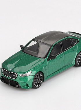 MINI GT 1:64 BMW M5 (G90)宝马 绿色合金汽车模型#1086
