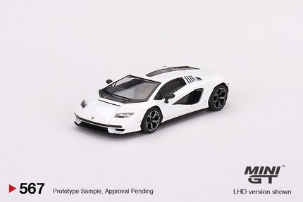 MINI GT 1:64 兰博基尼Countach LPI 800-4 白色合金汽车模型#567