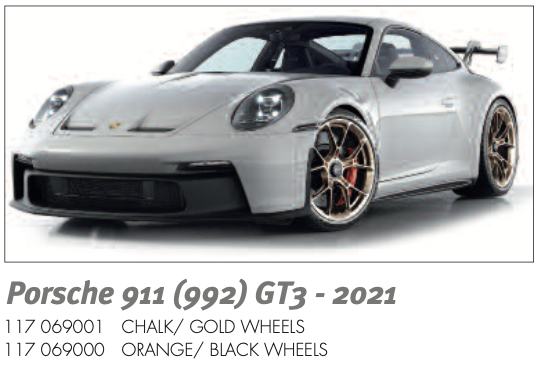 minichamps迷你切 1:18 保時捷porsche 911 992 gt3 树脂汽车模型