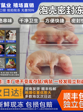 冻鼠红皮开口料粉泡壳蛇饲料爬虫食品物胶囊独立包装守宫蜥蜴