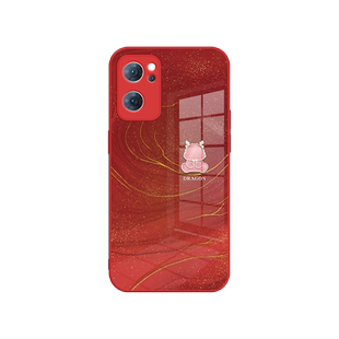 适用reno11pro手机壳reno12新款OPPO鎏金龙10高端x7pro奢华reno9全包8小众FindX7ultra高级感x8玻璃x6防摔13