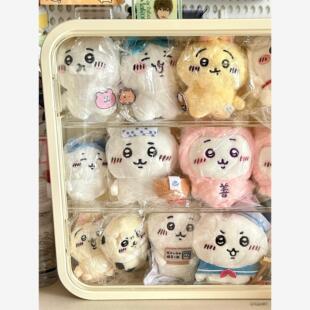 10cm棉花娃娃展示柜壁挂式盲盒收纳墙上透明毛绒公仔防尘手办架