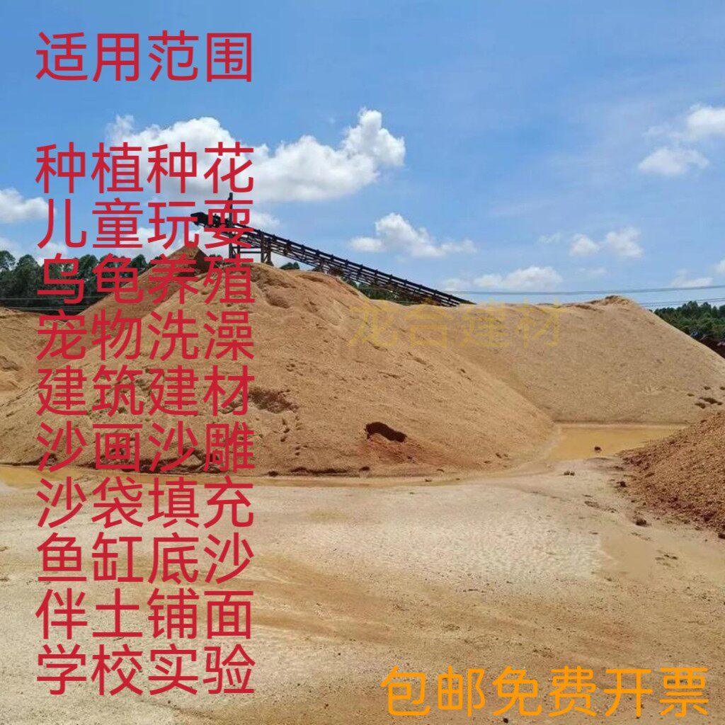 细沙粗河沙子20斤黄沙建