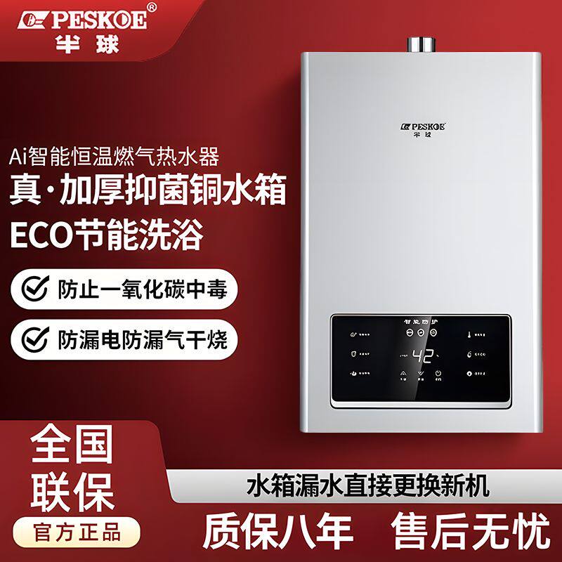 半球燃气热水器家用恒温强排式平