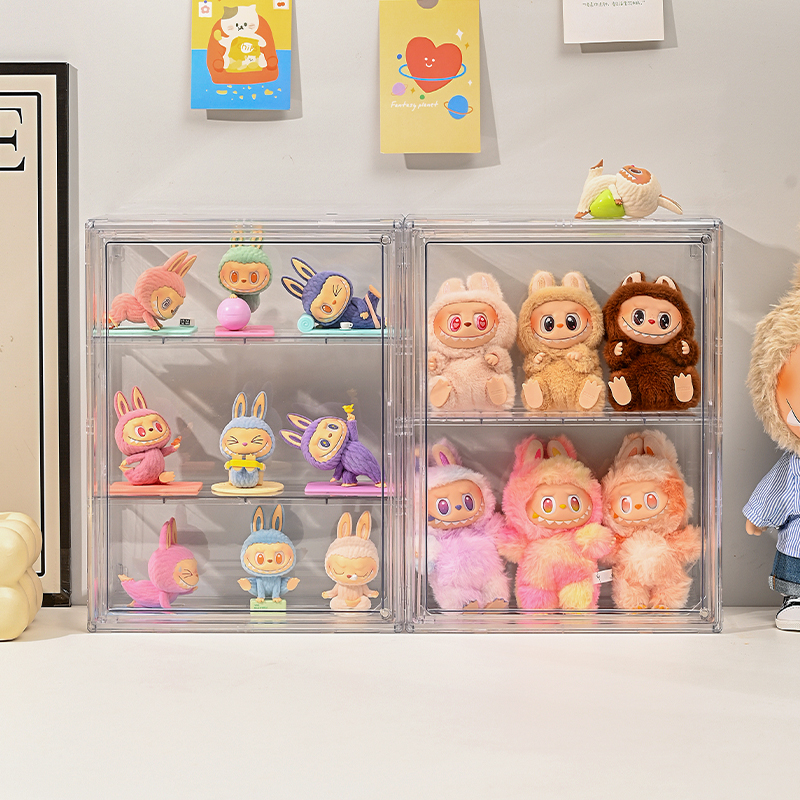 透明公仔展示盒玩偶手办收纳盒柜