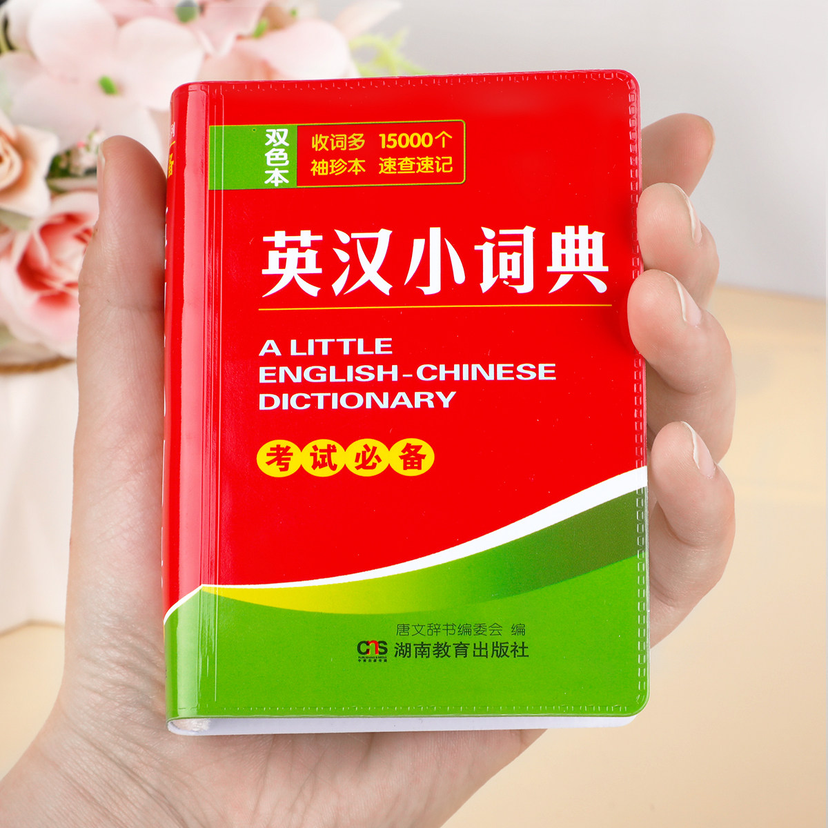 英汉双解小词典双色版小学初高中生通用迷你版便携式口袋书英语单词发音短语英汉互译小词典辅助学习考试工具书随身查记实用工具书