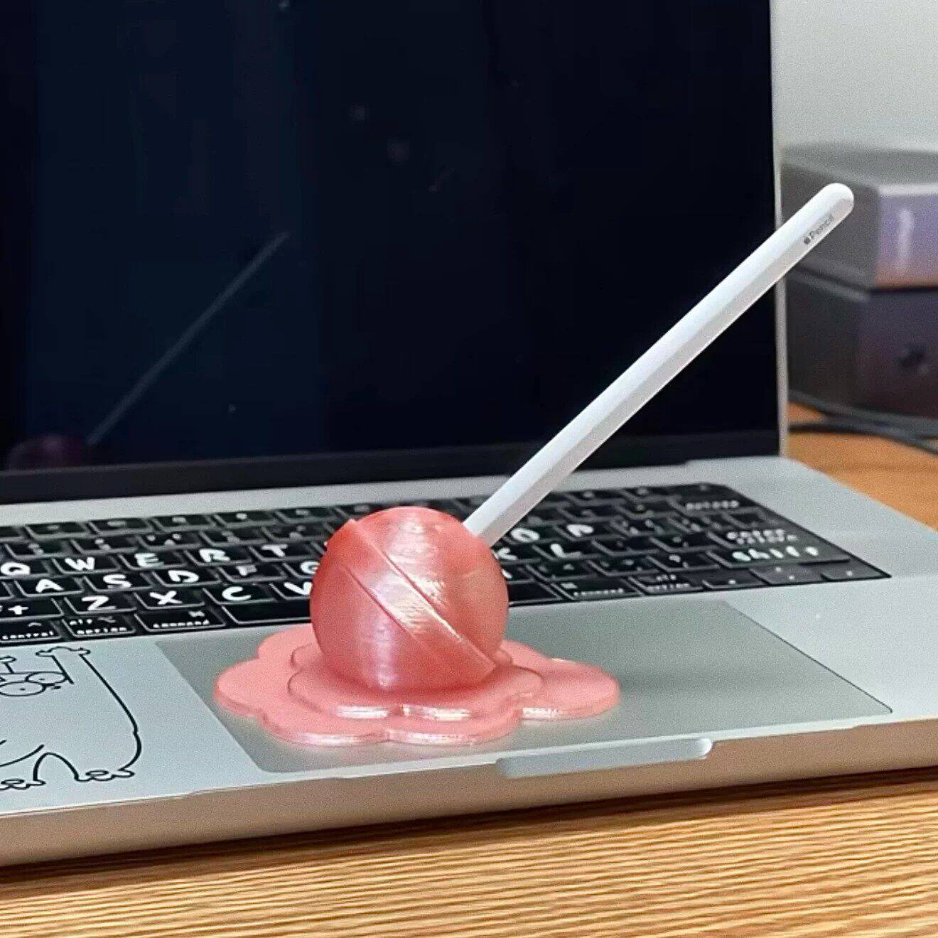 3D打印棒棒糖pencil防丢笔架