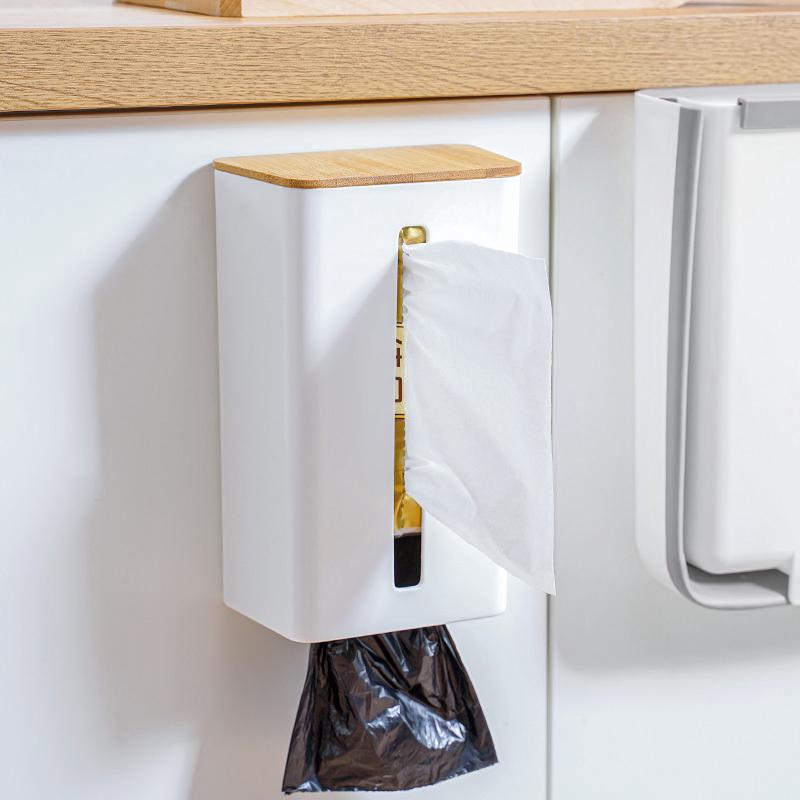 创意北欧风抽纸盒客厅卫生间厨房纸巾盒免打孔卫生纸厕纸盒置物架