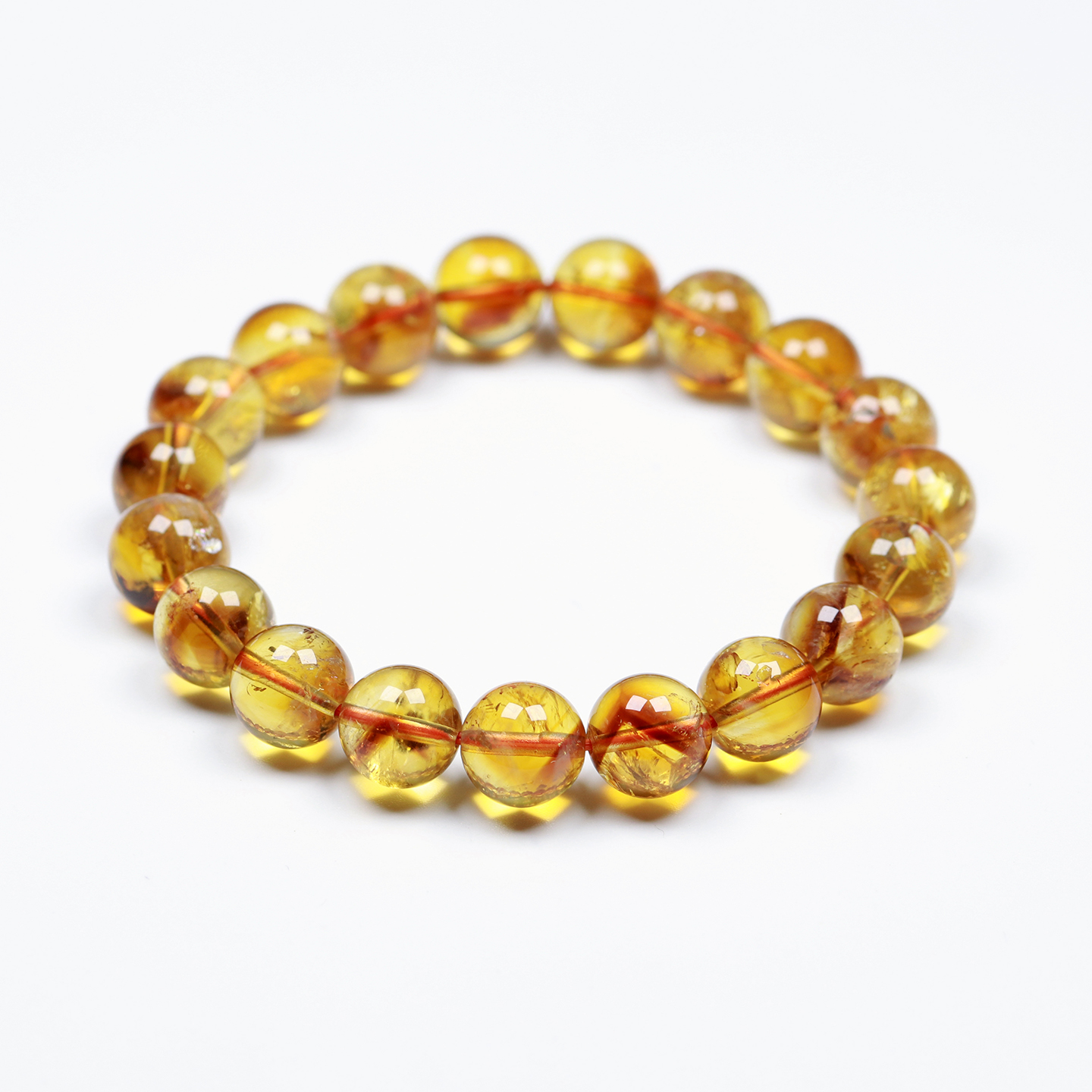 天然黄塔晶黄晶水晶手串轻奢女款