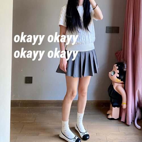 碎花chic学院风中筒袜春秋百搭
