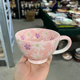 新款经典款早餐杯牛奶杯大容量500ML大杯子水杯陶瓷杯清仓