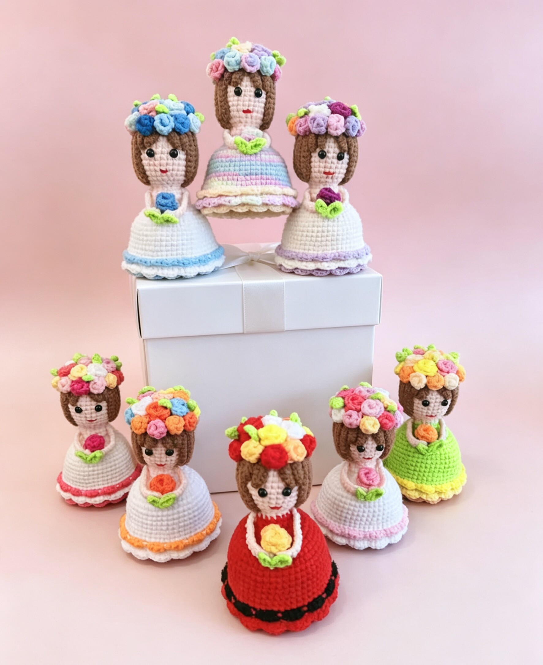 【成品发货】变装新娘手捧花成品翻转婚纱捧花节日创意礼物与材料