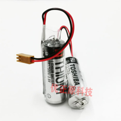 爱普生LS机器人 R13B060007电池 原装东芝ER17500V/3.6V锂电池