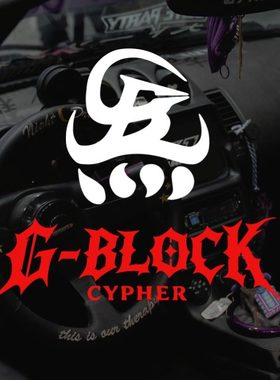 GBLOCK 炁汽车车贴CYPHER GAI周廷专辑电动摩托车箱包装饰贴纸