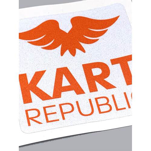 KRkart 卡丁车共和国LOGO头盔贴车贴3M反光