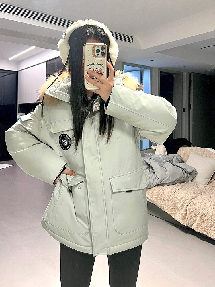 临典工装派克羽绒棉服女款冬季2025新款高级感小众中长款加厚外套