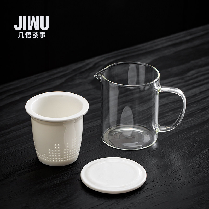 玻璃泡茶壶便携式功夫茶具套装快客杯旅行茶具户外露营随行飘逸杯