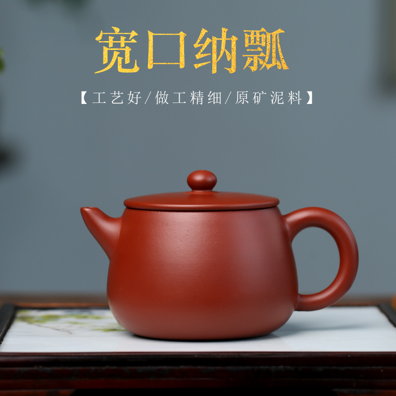 紫砂壶原矿大红袍家用宜兴名家