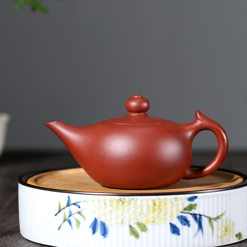 紫砂壶多孔出水中式家用纯手工功夫茶具创意手把壶五章宜兴泡茶壶