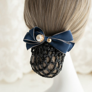 伊咔树发兜职业头花优雅ins简约发包网兜护士银行空乘盘发发饰