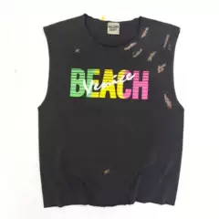 Gallery Dept Beach Splash-Ink Distressed Washed Sleeveless Tank Top T-Shirt