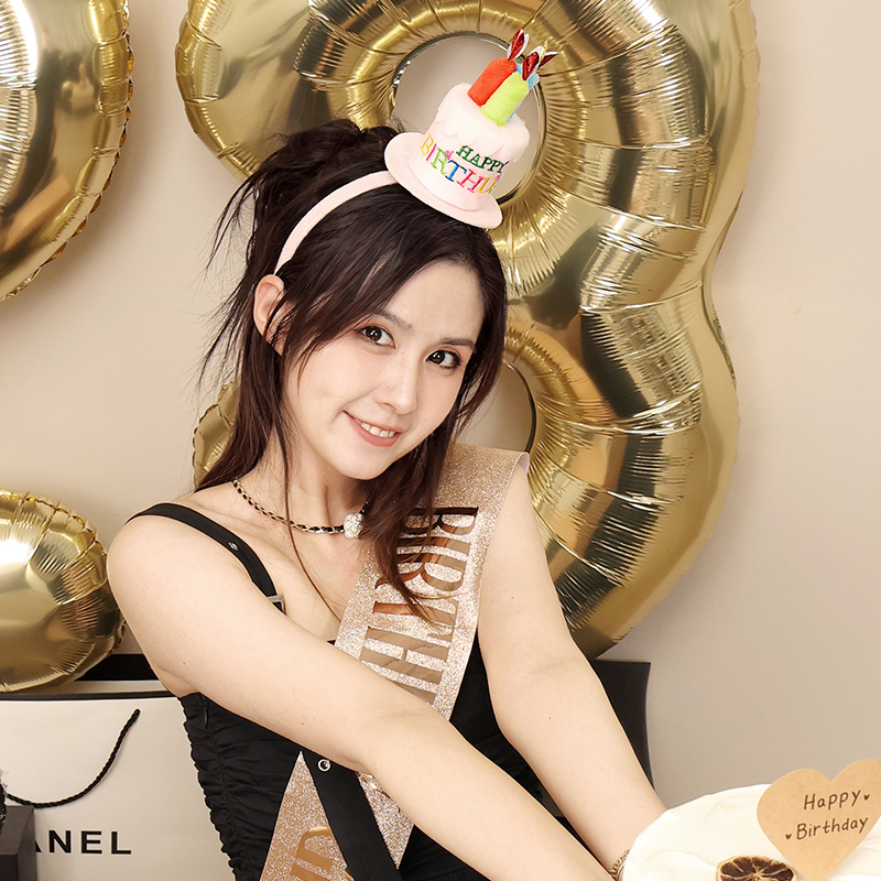 ins蛋糕生日发箍装饰女生头饰