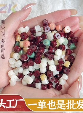 天然菩提根竹节散珠猪大肠手串DIY菩提子文玩佛珠配饰串珠子高y2