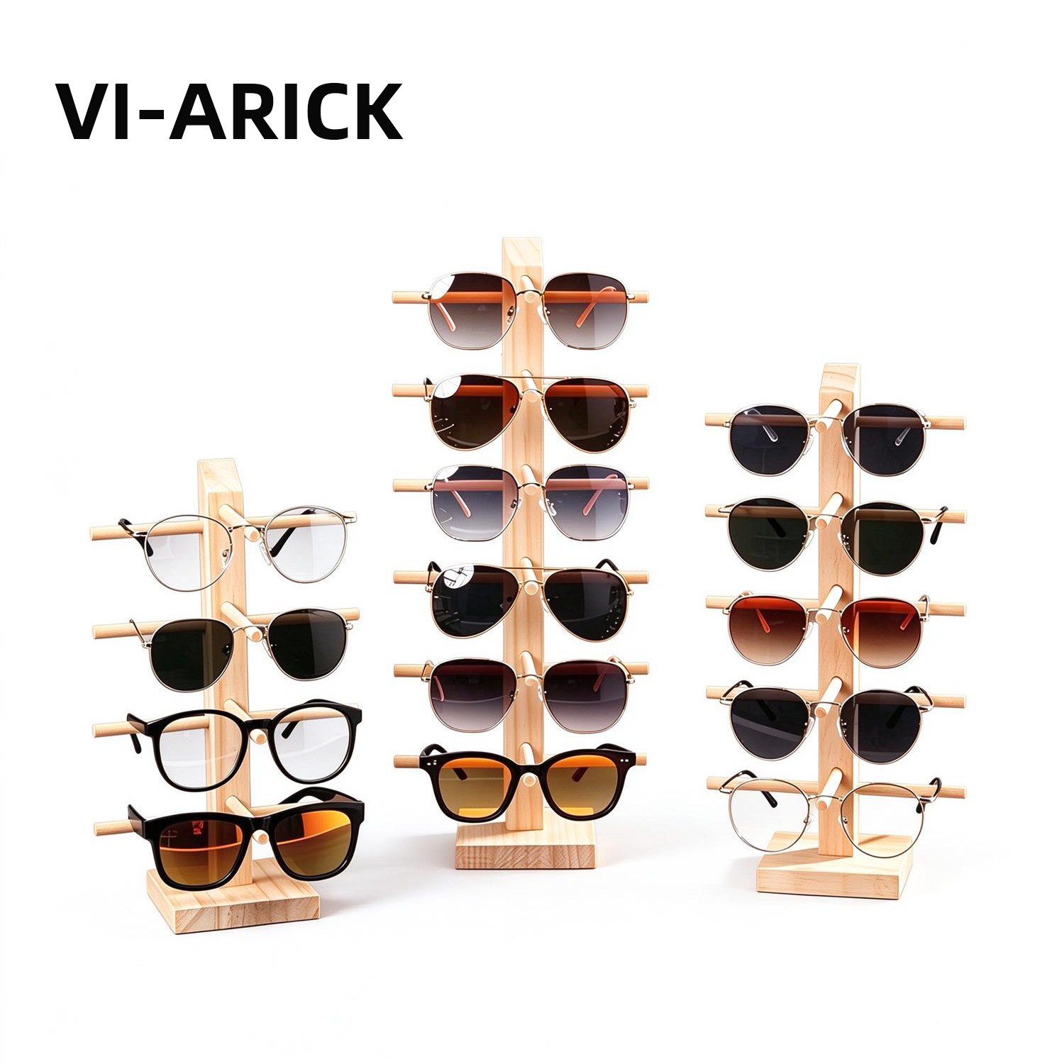 VI-ARICK实木眼镜架眼镜展示架家用太阳镜陈列架眼镜架墨镜展示架