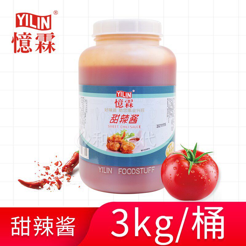忆霖甜辣酱3kg桶装泰式鸡肉卷