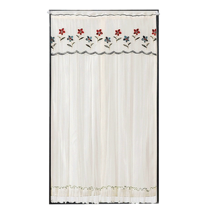 洗手台镜子遮挡帘梳妆台挡镜子魔术贴帘镜帘布卫生间家用免打孔