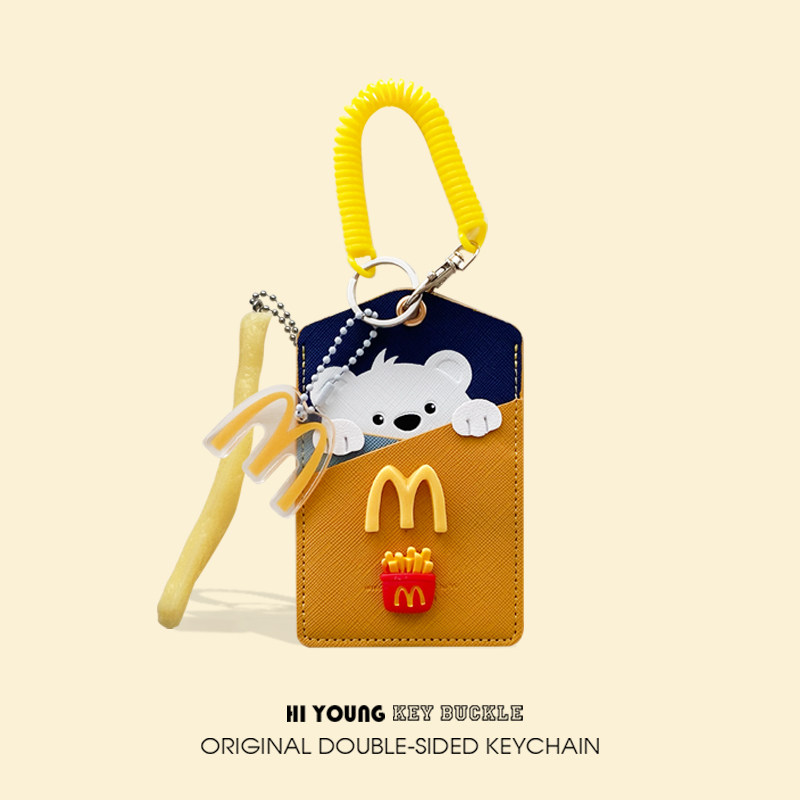 「M记小熊」HiYOUNG原创PU皮卡套公交地铁银行证件收纳套包包配饰