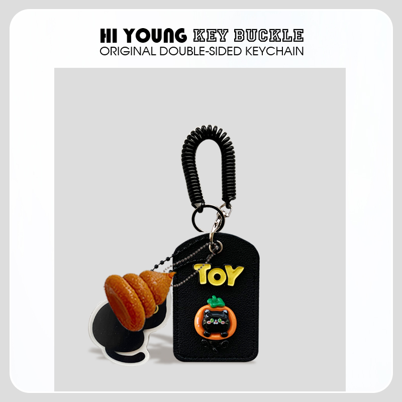 HiYOUNG门禁卡原创橘子头小黑猫