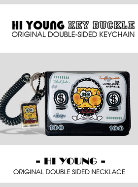 「海绵宝宝货币钱包」HiYOUNG原创三折皮夹银行卡学生证件收纳包