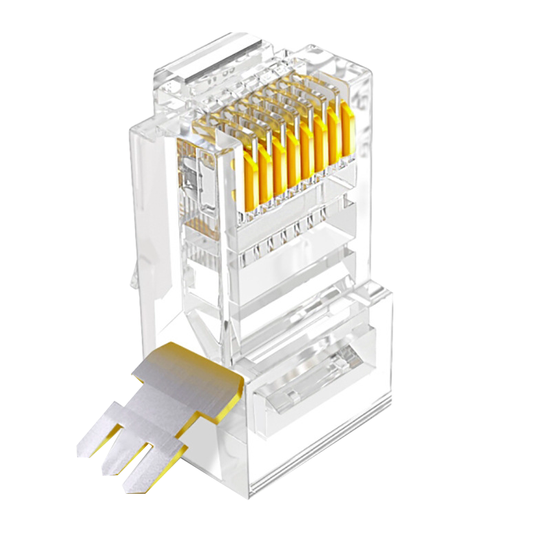 启恩 QB-C5SJ 超五类水晶头 铜片镀金 接口类型 :RJ45 100个/盒 (单位:盒)