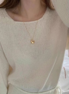 earlobe 韩国马鞍包长款项链ins冷淡风毛衣链 秋冬东大门进口代购