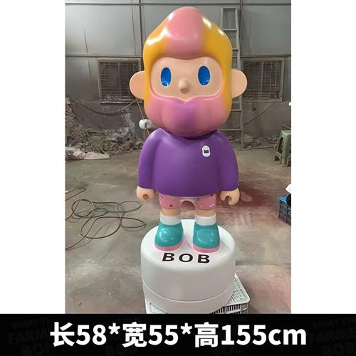 网红Farmerbob男朋友雕塑卡通公仔家里客厅卧室装饰品落地大摆件