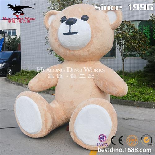 仿真动物模型制作工厂超萌可爱泰迪熊毛绒玩具可动可叫互动娱乐