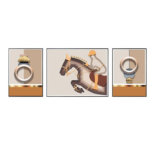 装饰画铝合金晶瓷晶钻挂画一件代发无框画PS框油画加工定木制图片