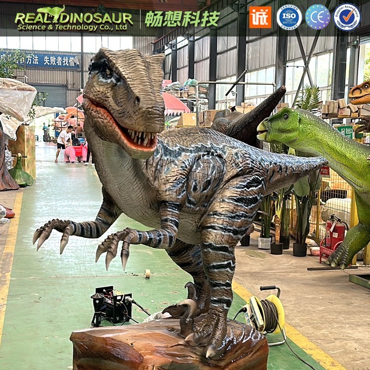 厂家直供大型仿真电动恐龙模型电动双冠龙主题公园商场展览租赁