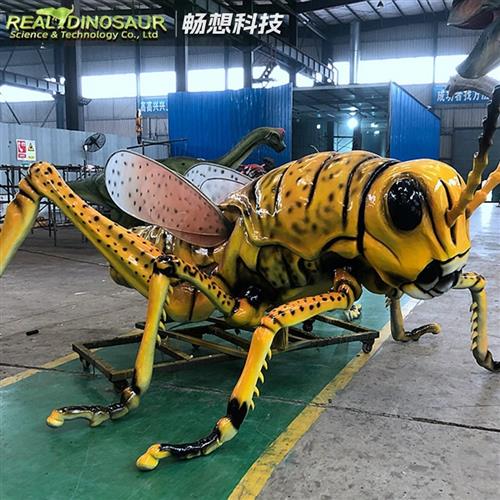 大型昆虫展仿真昆虫模型摆件电动蟋蟀模型蝗虫螳螂机模制作厂家