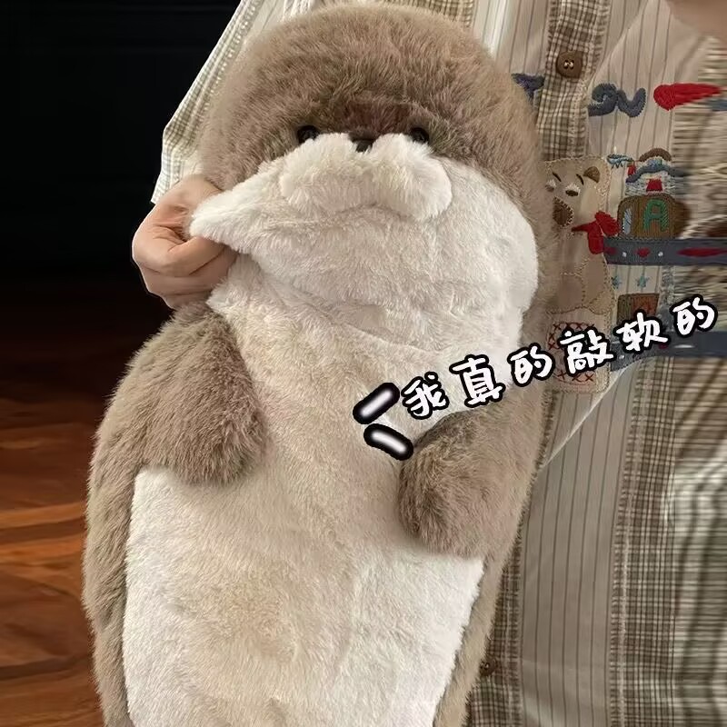 海豹毛绒玩具公仔软萌布
