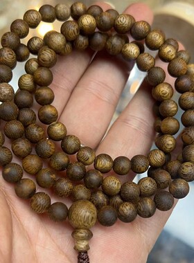 棋楠沉香A001509天然绿奇楠沉香6mm/7mm/8mm×108粒多样性发其一