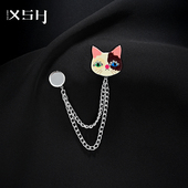 子t恤长改短磁吸扣衣服袖 可爱猫咪裤 脚防拖地神器收裤 口固定配饰