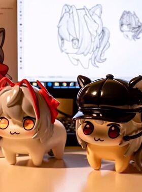 麦小雯维什戴尔露娜doro三角洲明日方舟q版手办麦小鼠新年小礼物