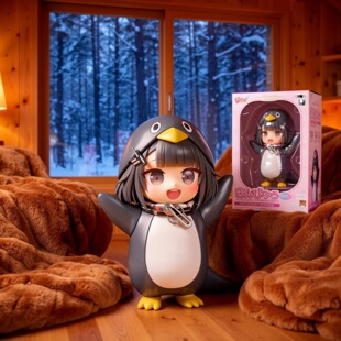 方舟公仔生日礼物咕咕嘎嘎小企鹅管理员手办终末地模型摆件玩具